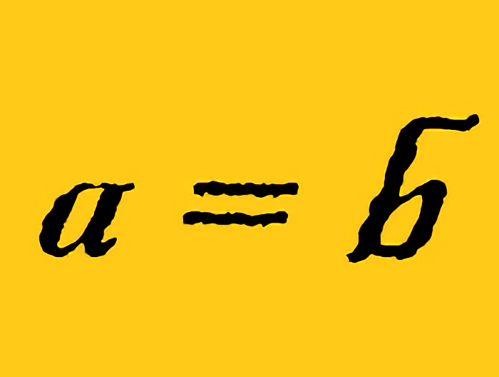 a is identical to b